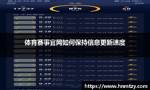 体育赛事官网如何保持信息更新速度
